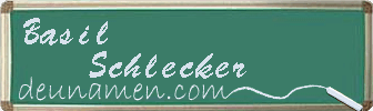 Basil Schlecker Visitenkarte